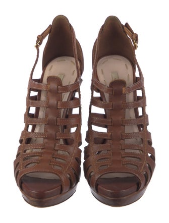 Miu Miu Leather T-Strap Pumps