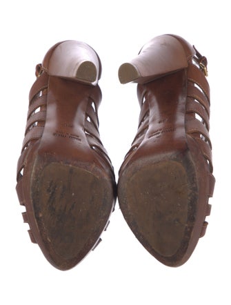 Miu Miu Leather T-Strap Pumps