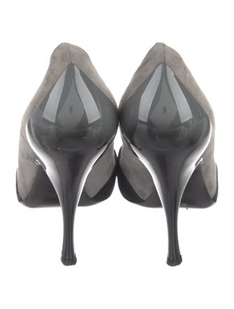 Miu Miu Suede Colorblock Pattern Pumps