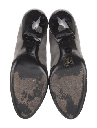 Miu Miu Suede Colorblock Pattern Pumps