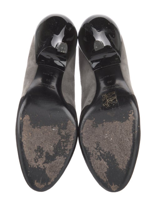 Miu Miu Suede Colorblock Pattern Pumps