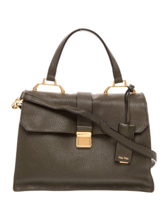 Miu Miu Leather Top Handle Bag