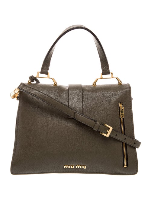 Miu Miu Leather Top Handle Bag