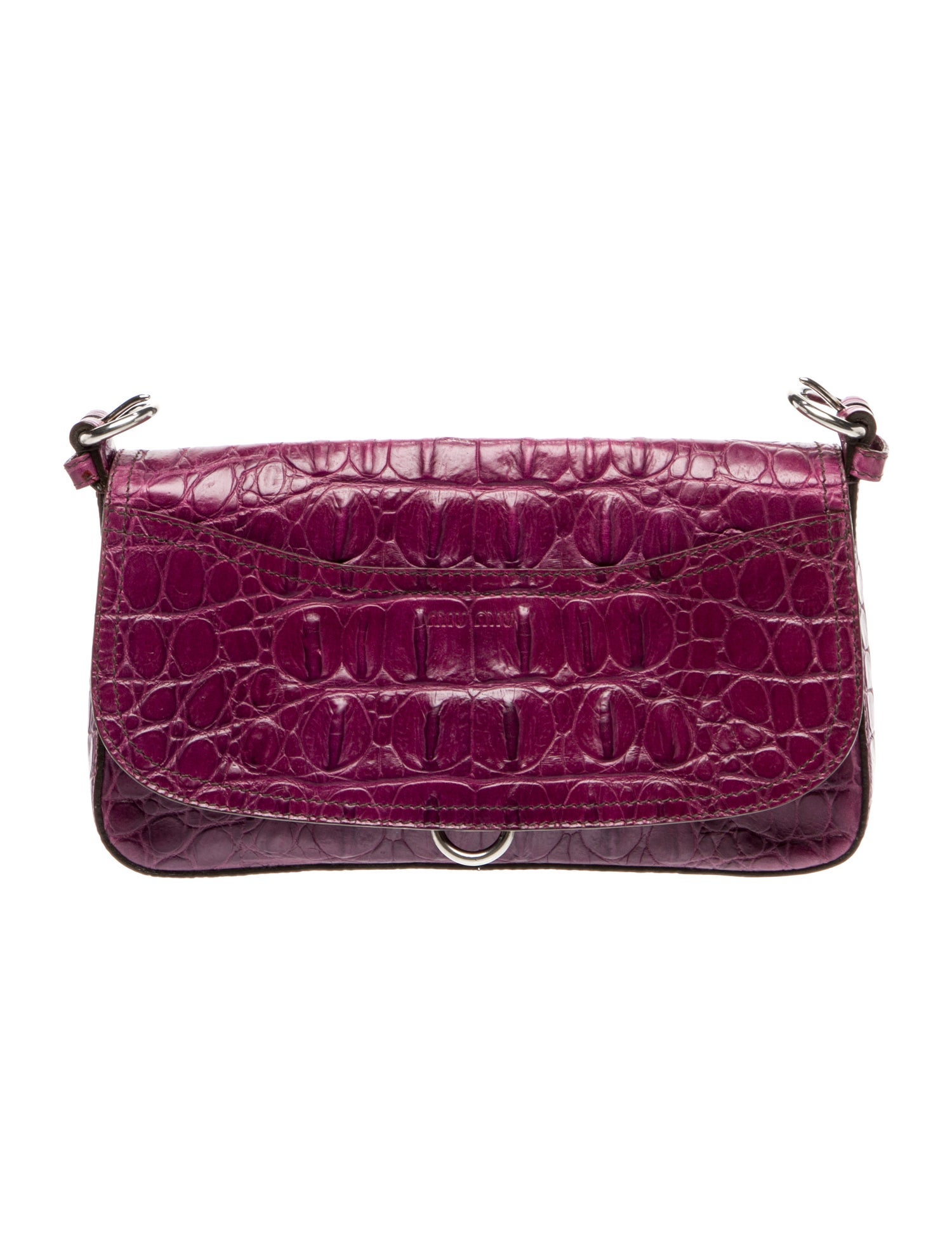 Miu Miu Embossed Leather Shoulder Bag