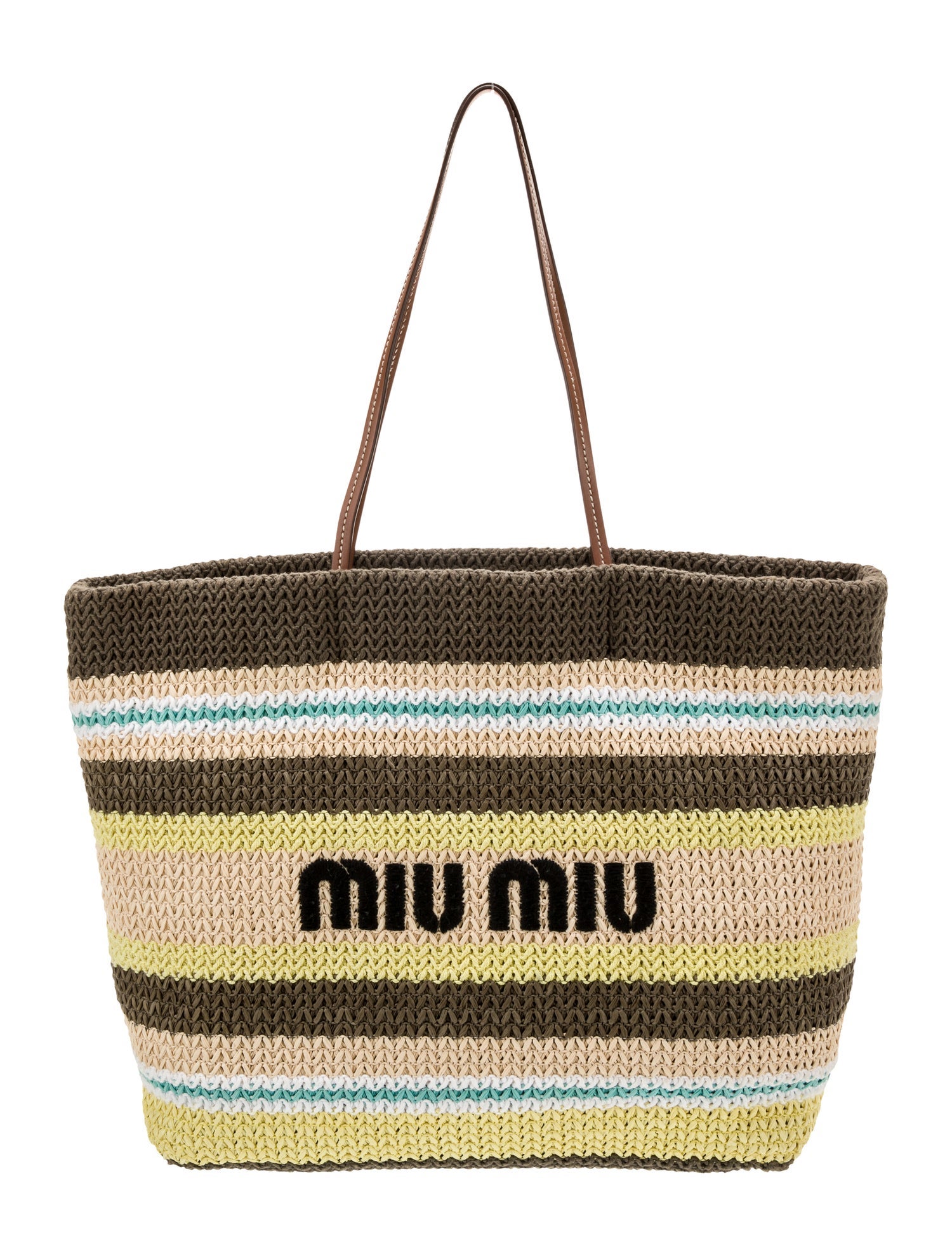 Miu Miu Raffia Tote