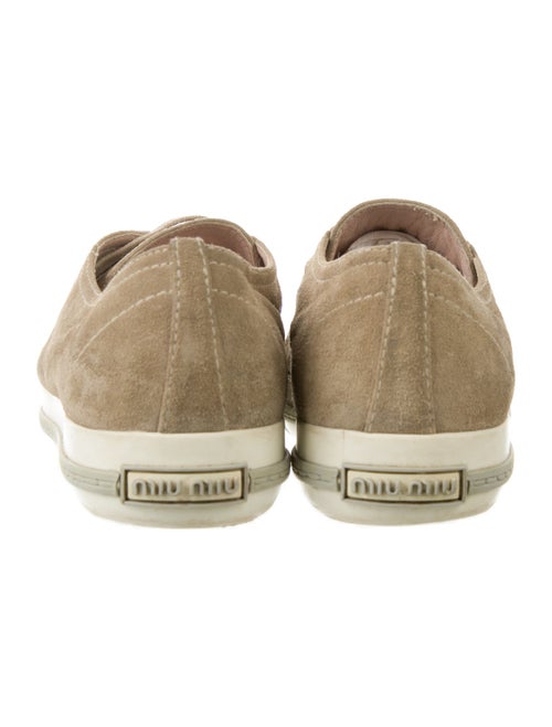 Miu Miu Suede Studded Accents Sneakers