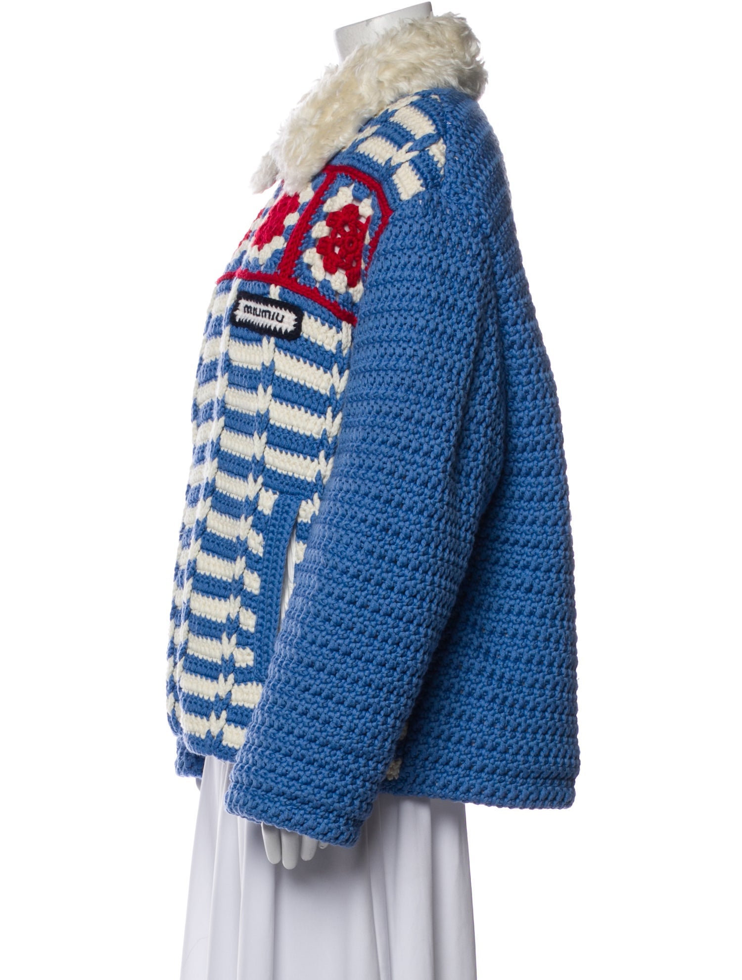 Miu Miu 2021 Virgin Wool Faux Fur Jacket