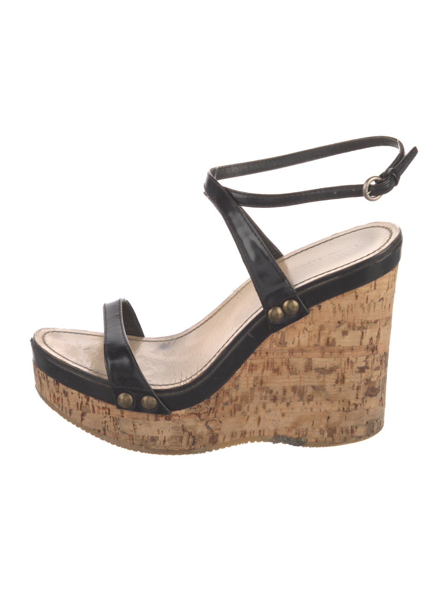 Miu Miu Leather Sandals