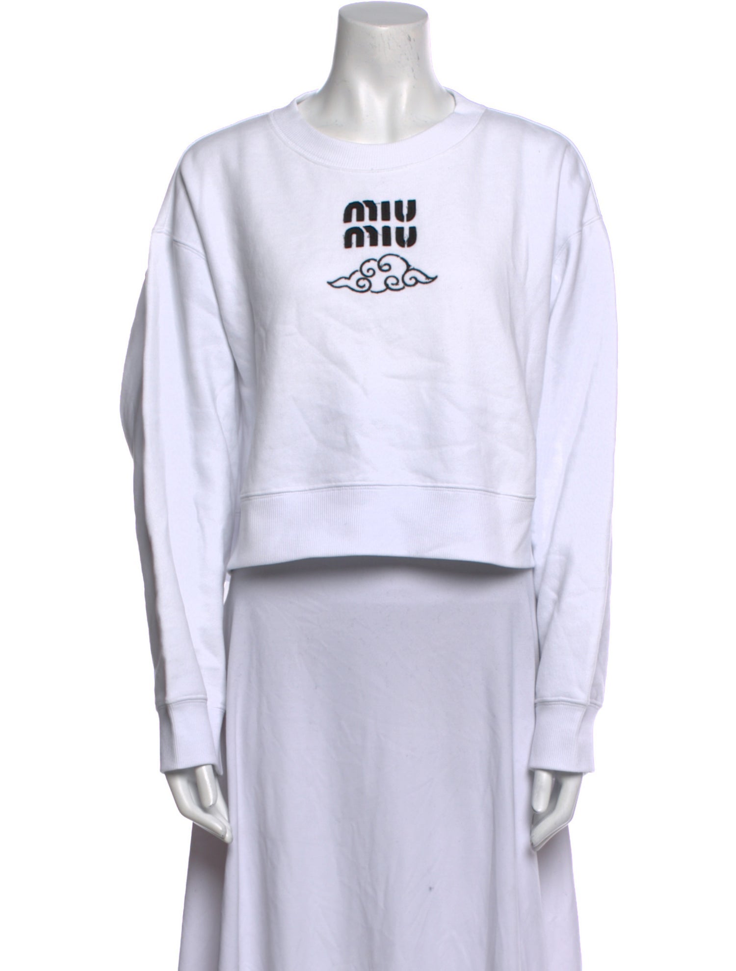 Miu Miu 2024 Graphic Print Sweatshirt