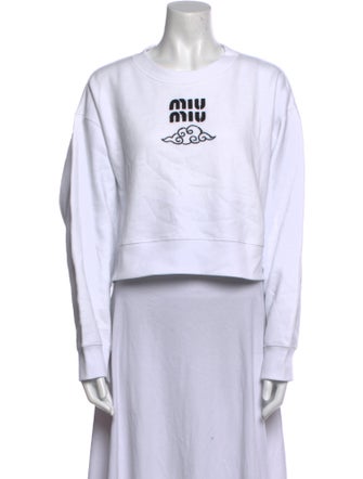 Miu Miu 2024 Graphic Print Sweatshirt