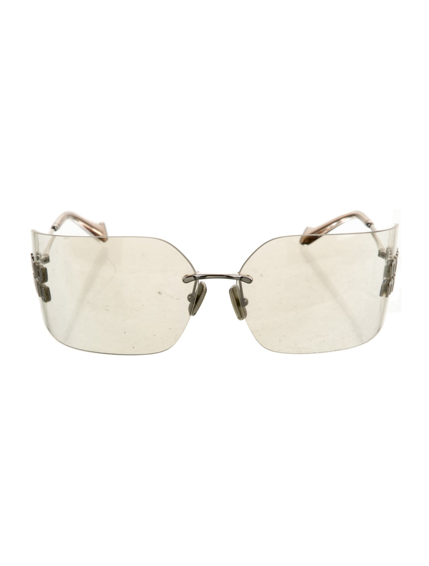 Miu Miu Oversize Mirrored Sunglasses