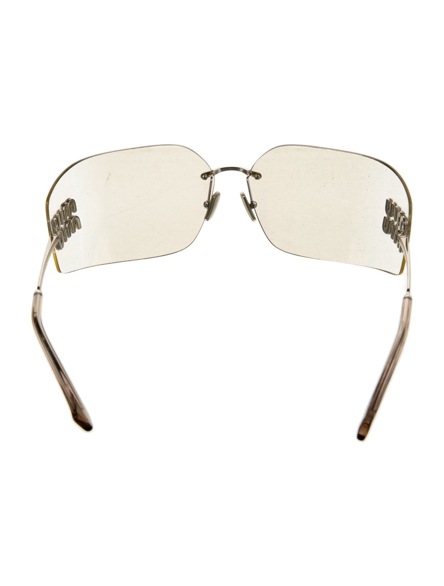 Miu Miu Oversize Mirrored Sunglasses