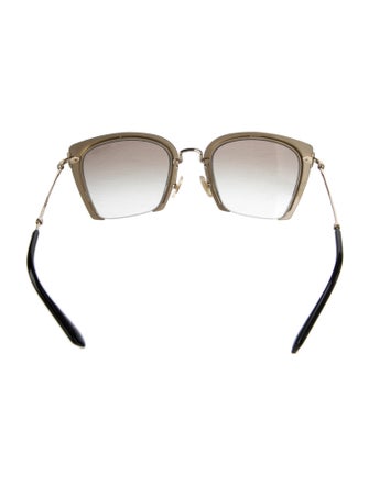 Miu Miu Square Gradient Sunglasses