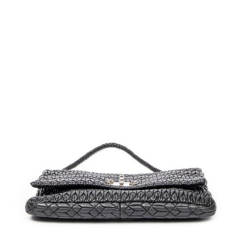 Miu Miu Leather Crystal Chain Flap Clutch