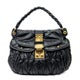Miu Miu Leather Coffer Double Pocket Hobo
