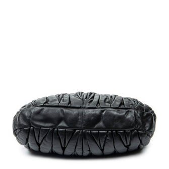 Miu Miu Leather Coffer Double Pocket Hobo