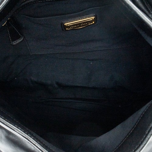 Miu Miu Leather Coffer Double Pocket Hobo