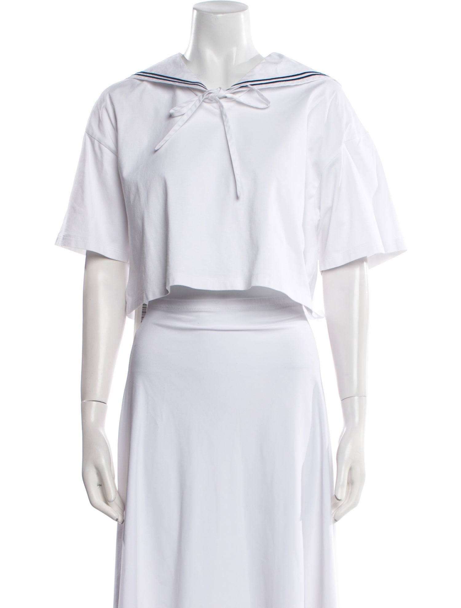 Miu Miu 2023 Tie Neck Crop Top