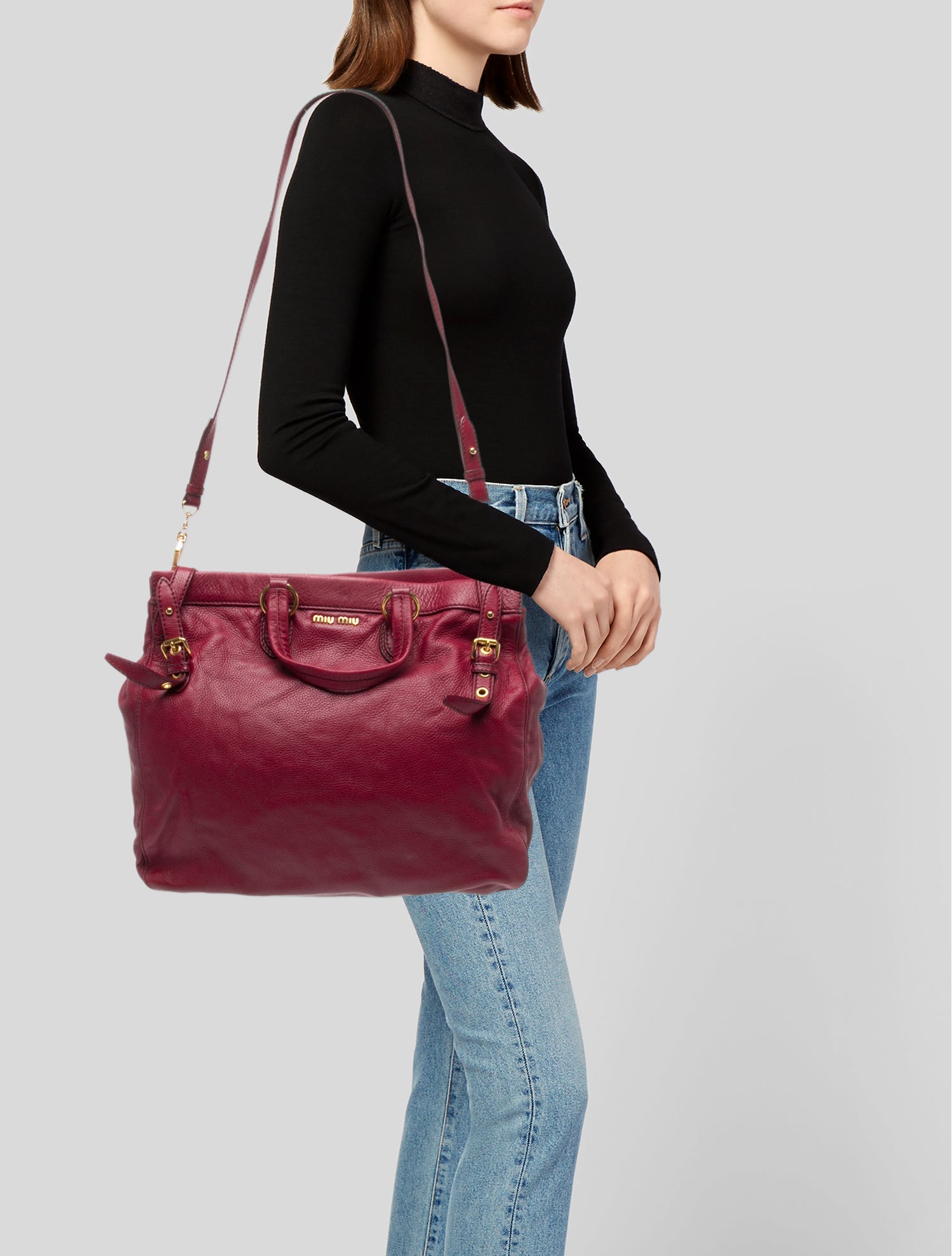 Miu Miu Leather Tote