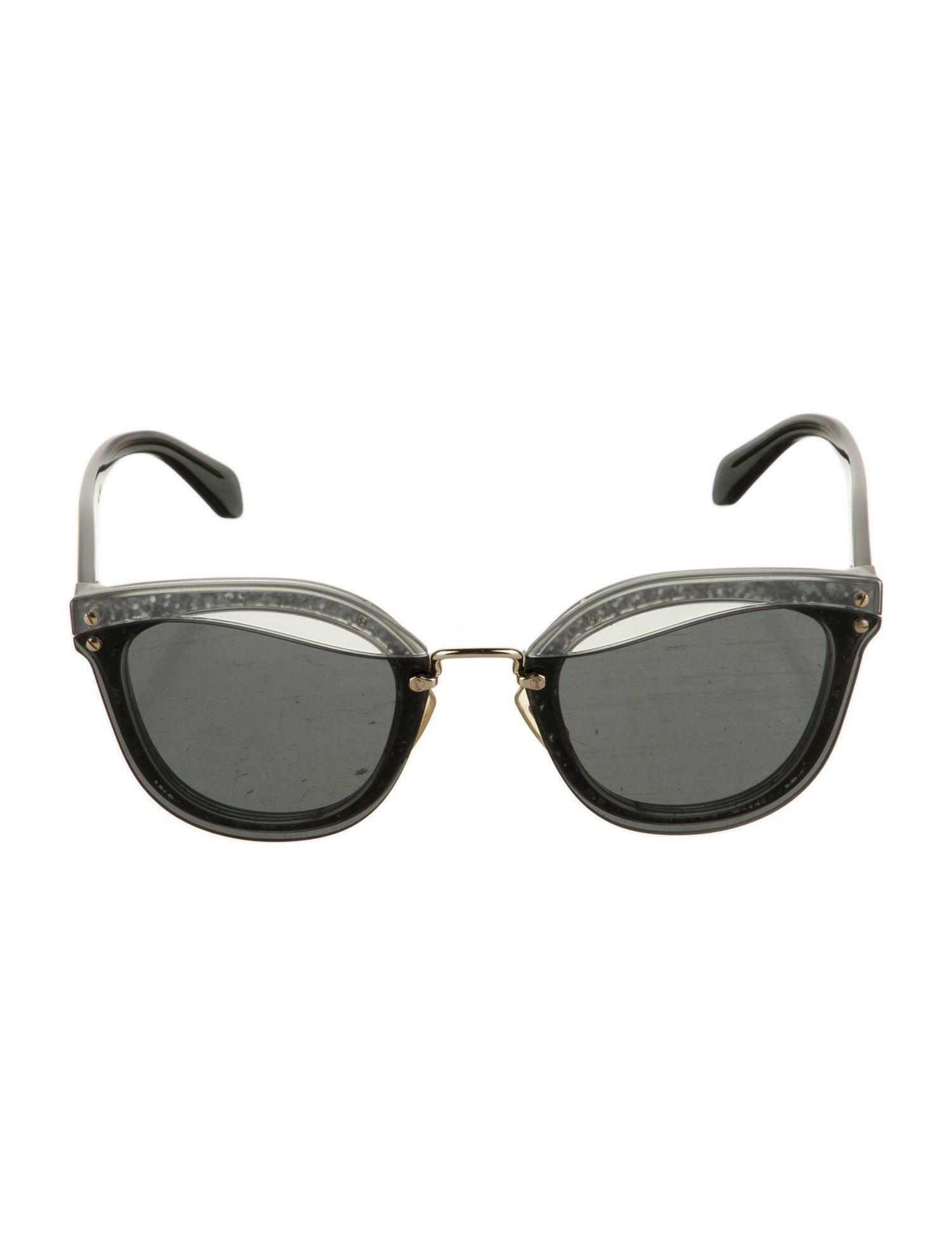 Miu Miu Wayfarer Tinted Sunglasses