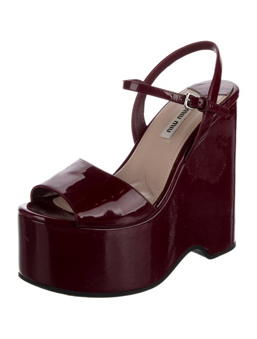 Miu Miu Patent Leather Sandals