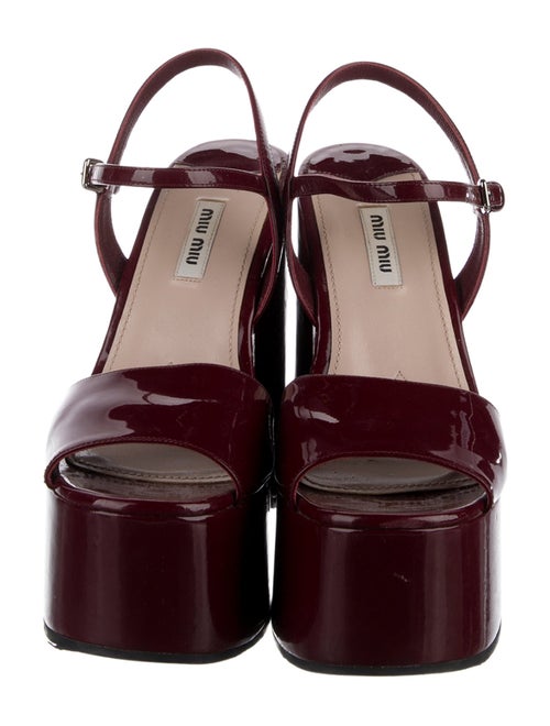 Miu Miu Patent Leather Sandals