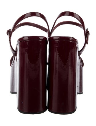 Miu Miu Patent Leather Sandals