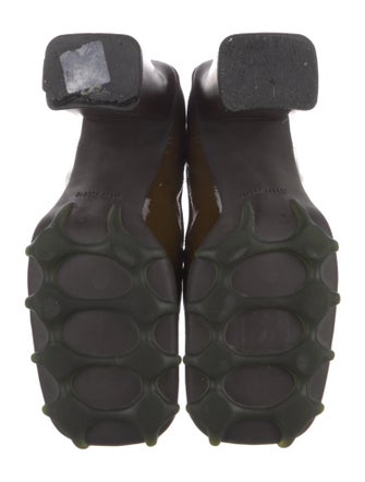Miu Miu Patent Leather Colorblock Pattern Pumps