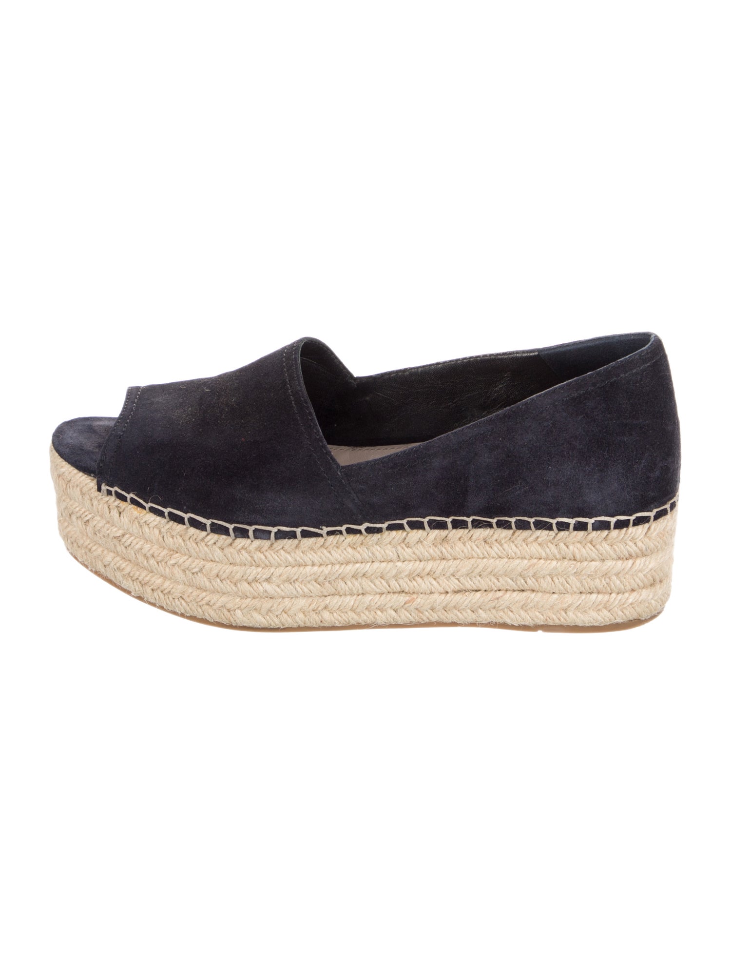 Miu Miu Denim Whipstitch Trim Espadrilles