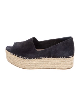 Miu Miu Denim Whipstitch Trim Espadrilles