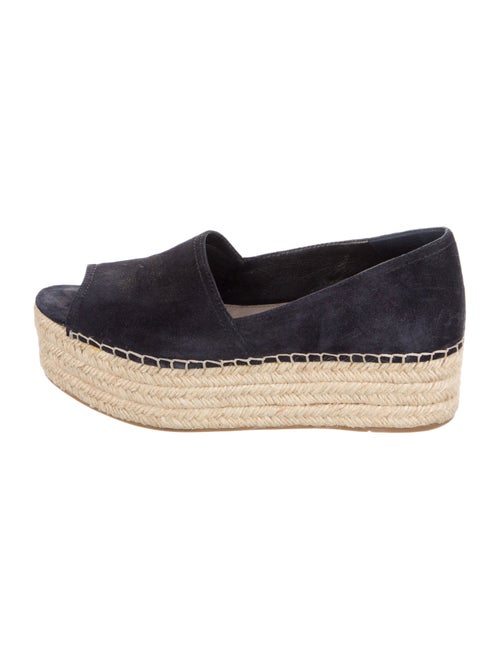 Miu Miu Denim Whipstitch Trim Espadrilles