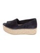Miu Miu Denim Whipstitch Trim Espadrilles