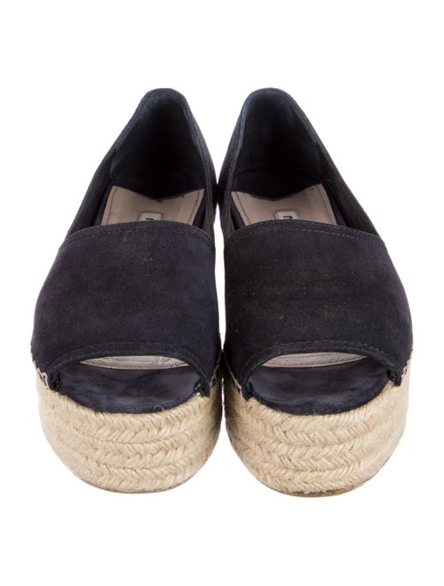Miu Miu Denim Whipstitch Trim Espadrilles