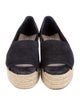Miu Miu Denim Whipstitch Trim Espadrilles