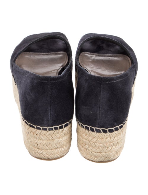 Miu Miu Denim Whipstitch Trim Espadrilles