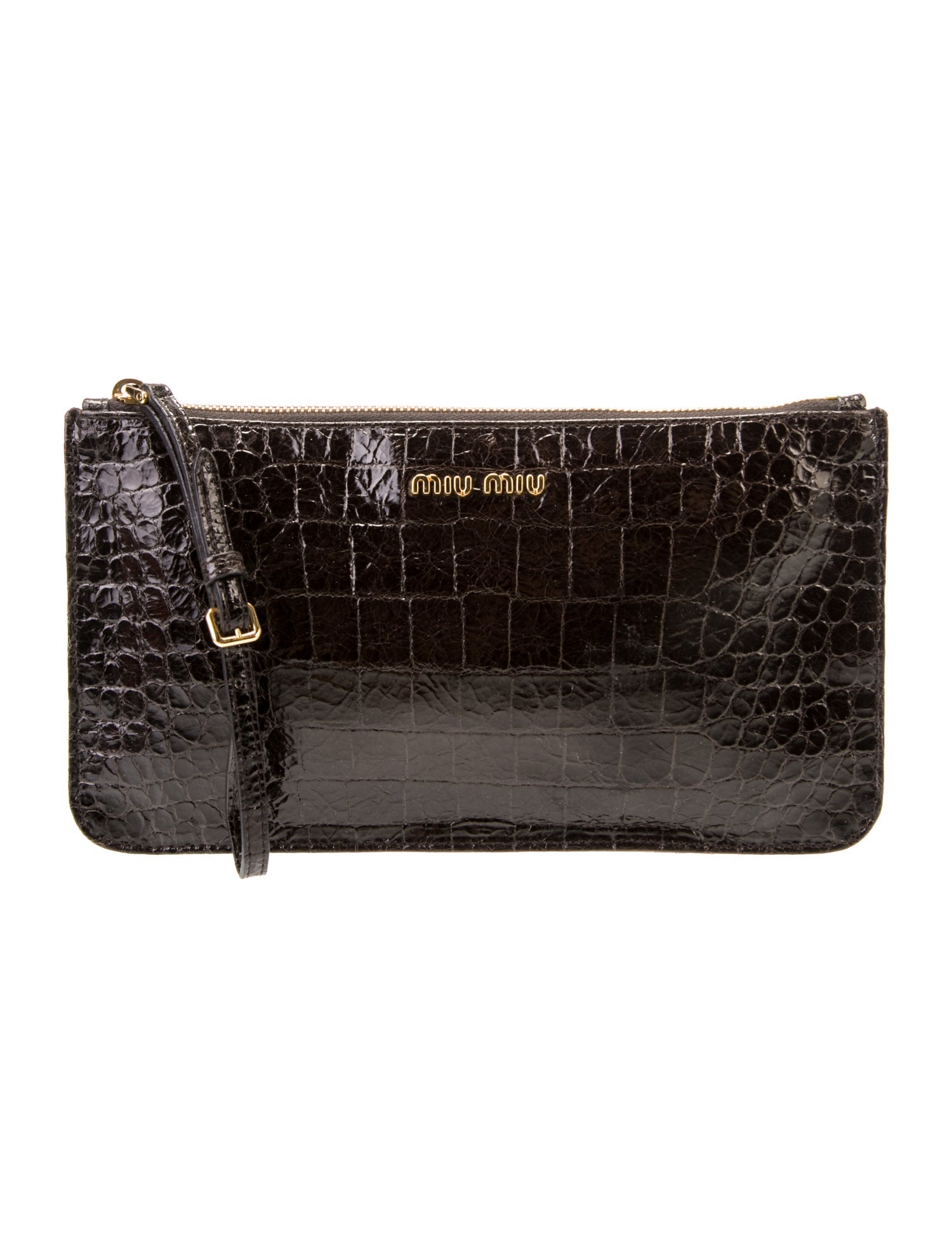 Miu Miu Embossed Leather Clutch