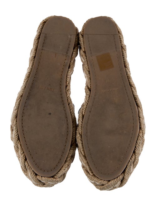 Miu Miu Glitter Glitter Accents Espadrilles
