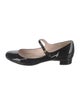 Miu Miu Patent Leather Crystal Embellishments Mary Jane Flats