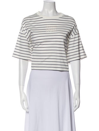 Miu Miu 2024 Striped Crop Top