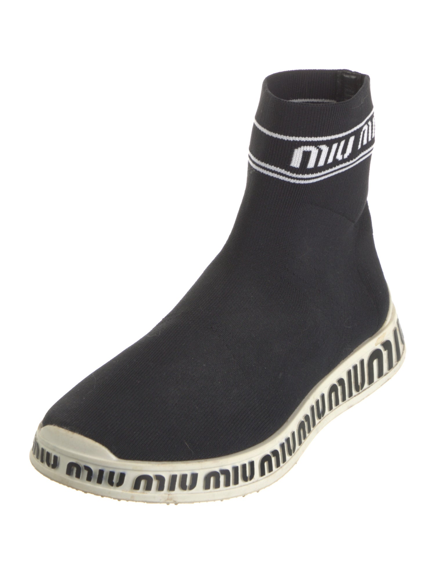 Miu Miu Graphic Print Sock Sneakers