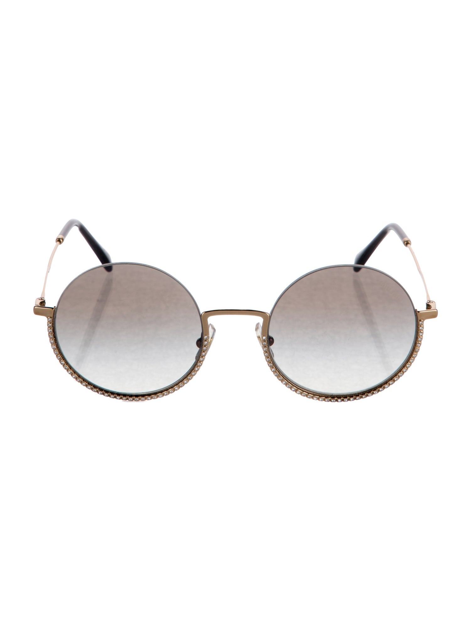 Miu Miu Round Gradient Sunglasses