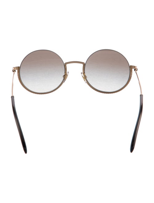 Miu Miu Round Gradient Sunglasses