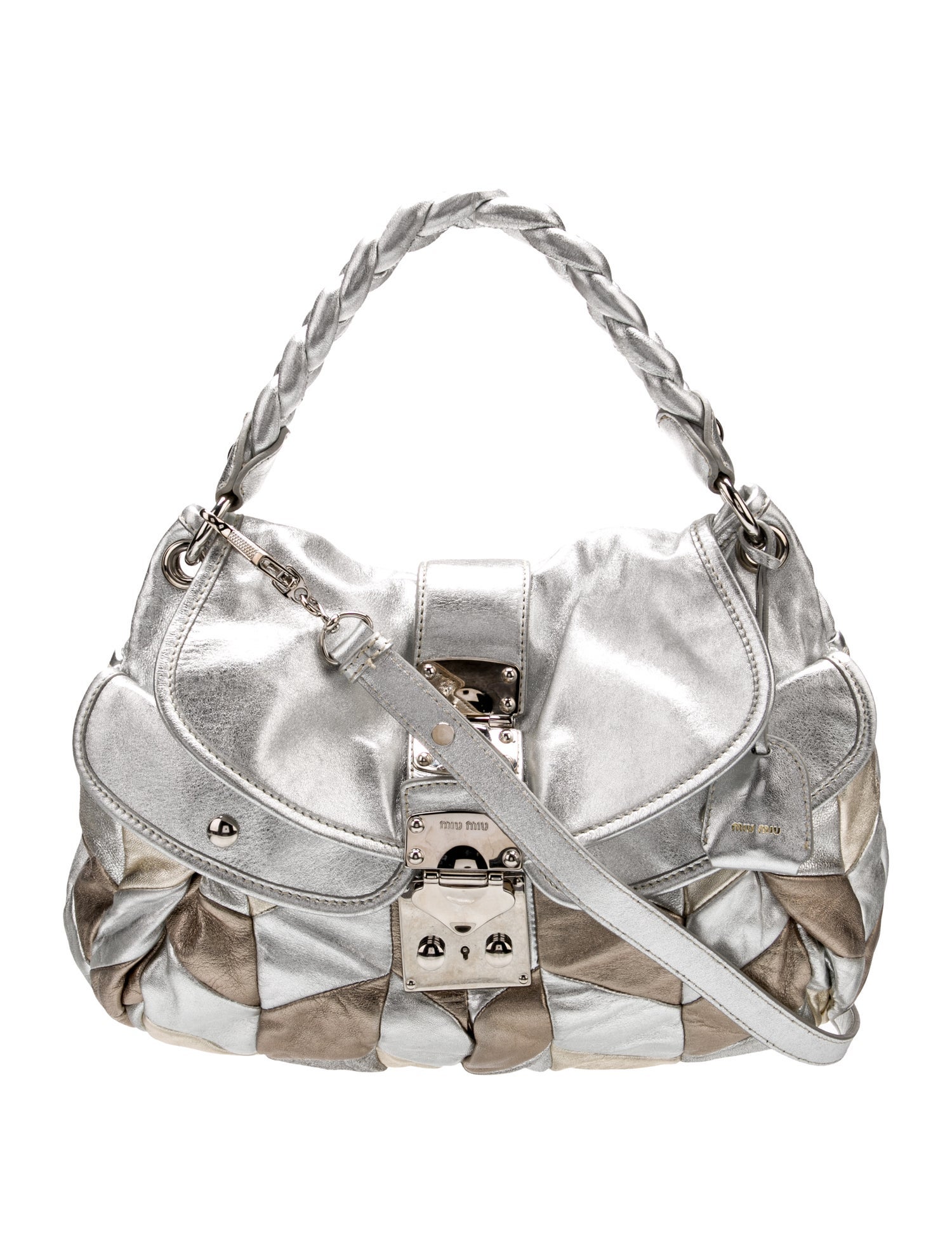 Miu Miu Quilted Harlequin Coffer Vintage