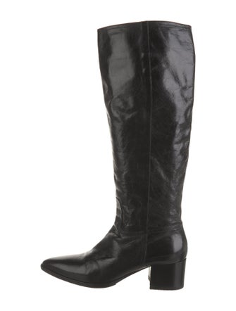 Miu Miu Leather Riding Boots