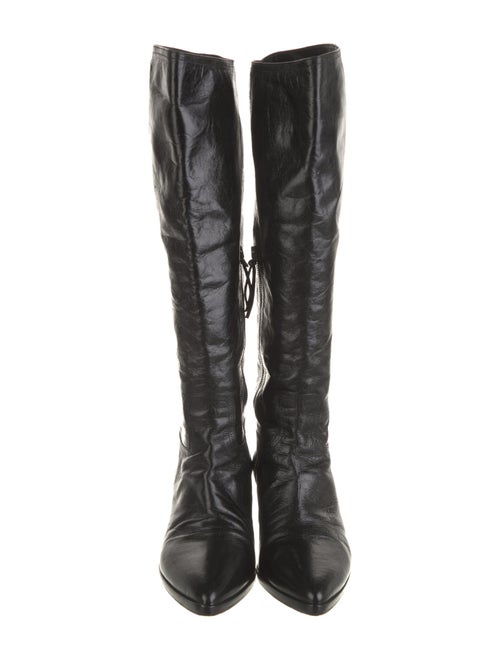 Miu Miu Leather Riding Boots