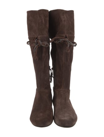 Miu Miu Suede Riding Boots