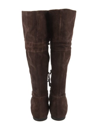 Miu Miu Suede Riding Boots