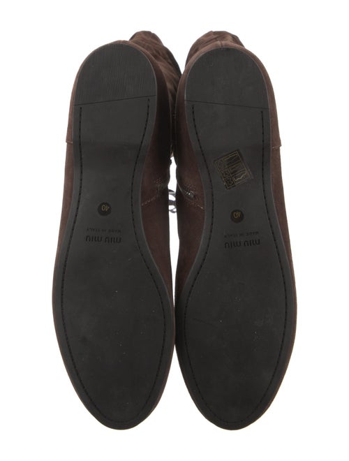 Miu Miu Suede Riding Boots