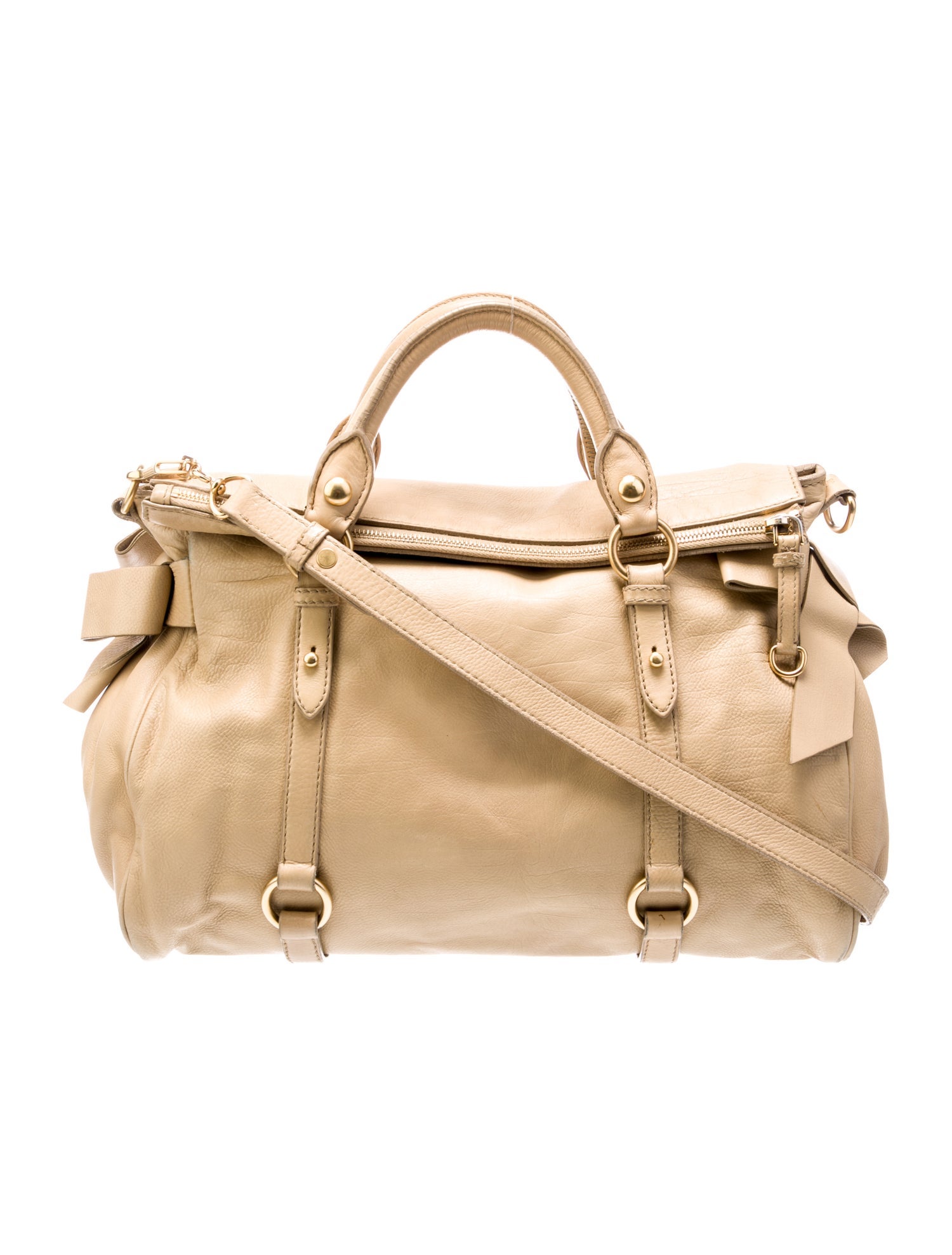 Miu Miu Signature Vitello Lux Bow