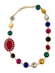 Miu Miu Crystal Station Necklace
